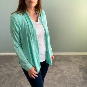 Columbia light sporty cardigan sweater